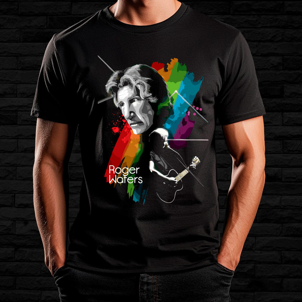 Camiseta Roger Waters - Colors of Rock | Linha Prime