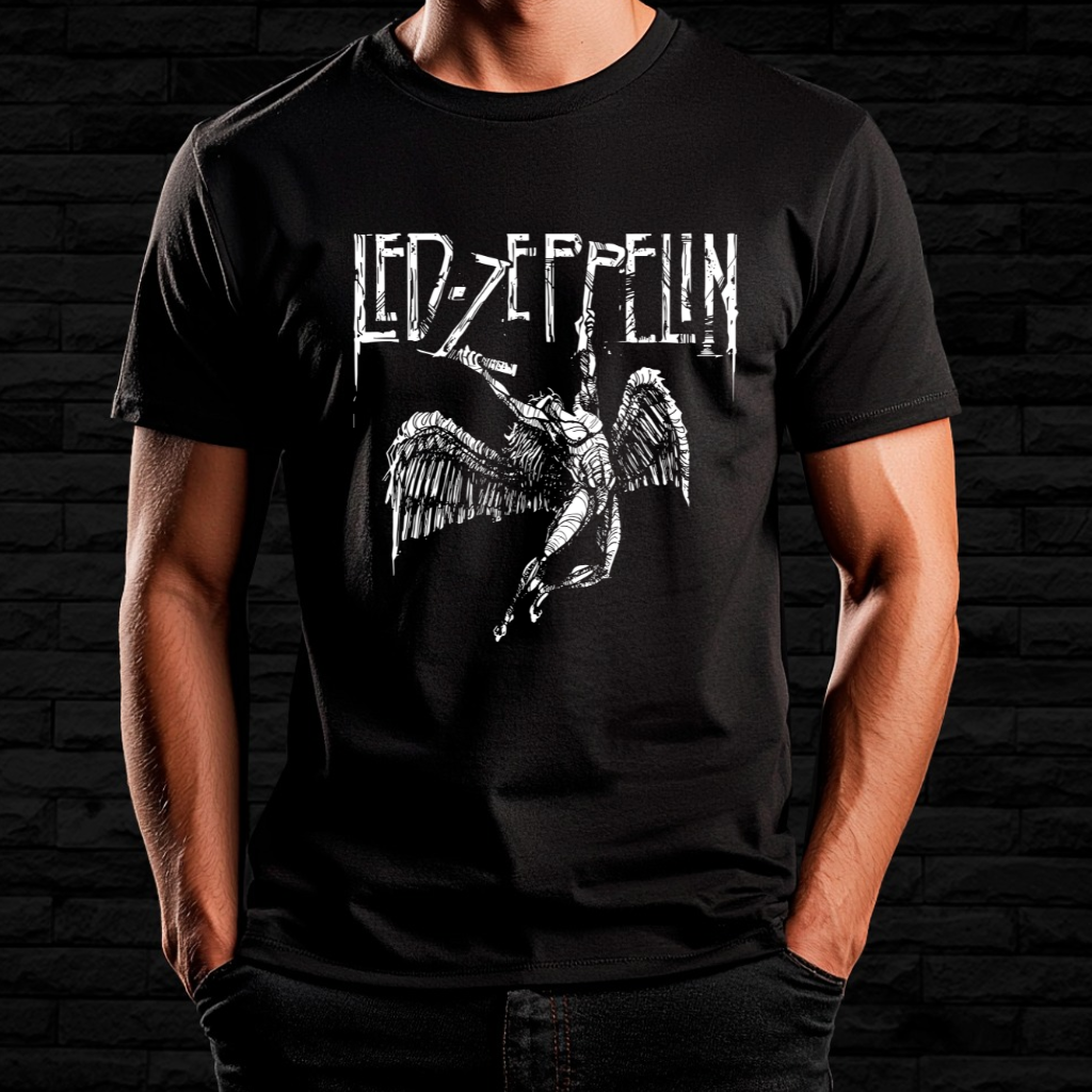  Camiseta Led Zeppelin - Anjo Caído | Linha Prime