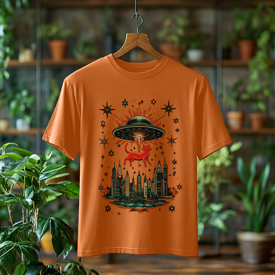 Camiseta Estonada Gatinho Abduzido