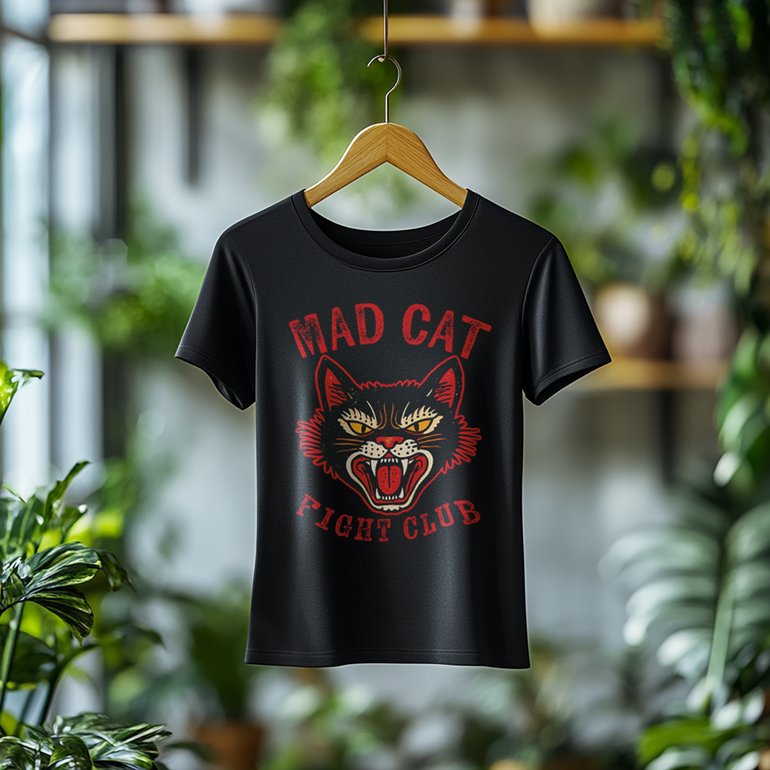 Camiseta Feminina Mad Cat