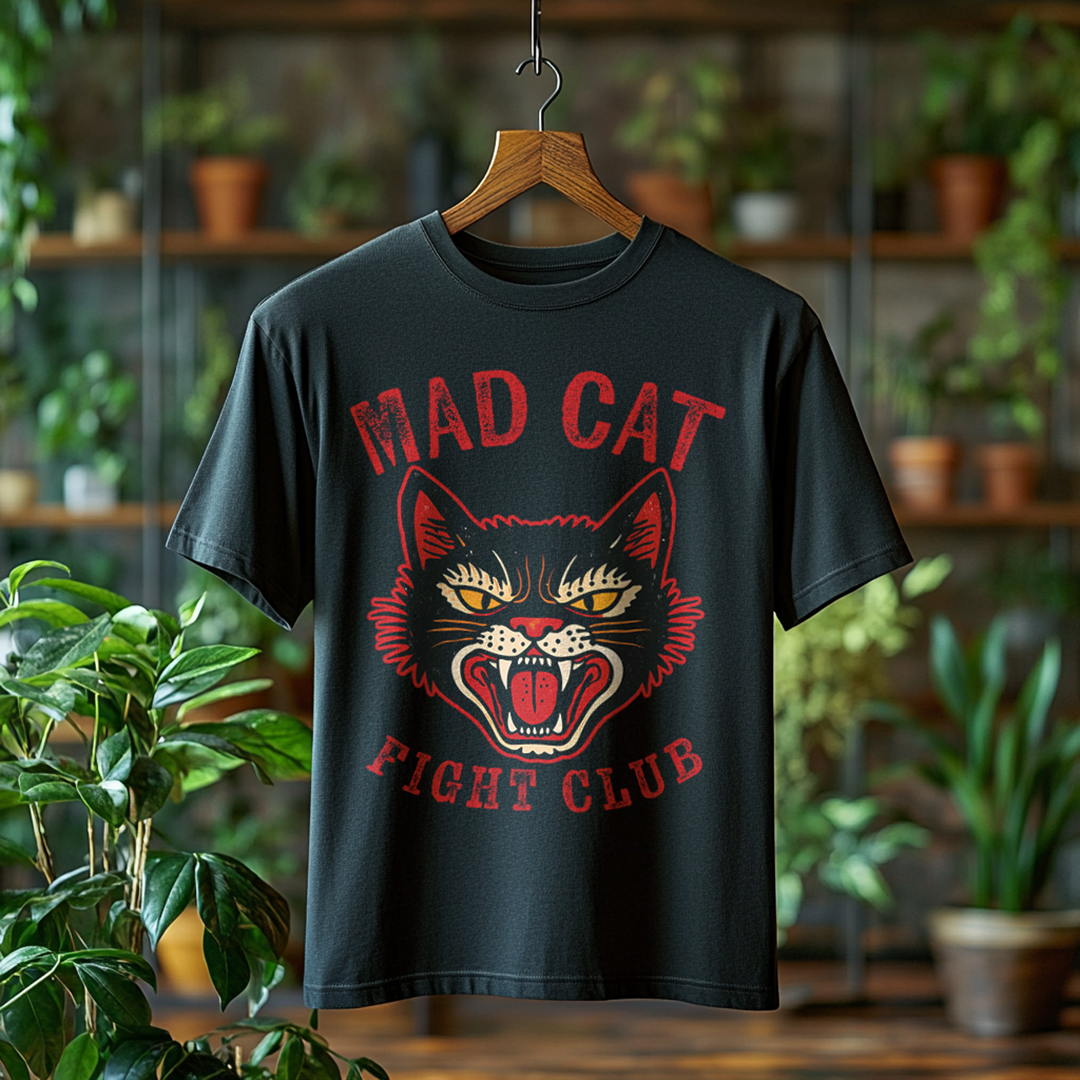 Camiseta Plus Size Mad Cat