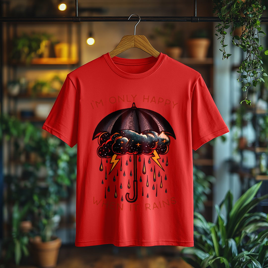 Camiseta Masculina I'm Only Happy When It Rains