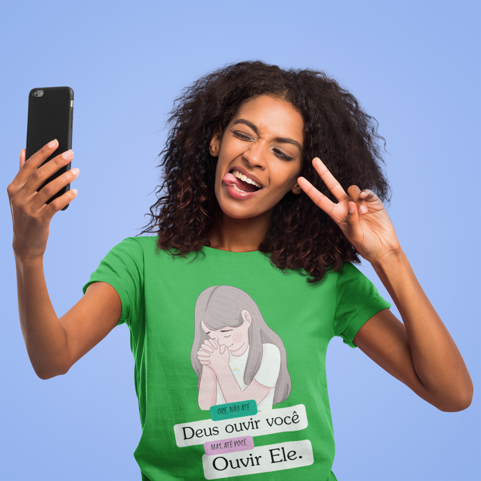 Camiseta Cristã Feminina - Ore