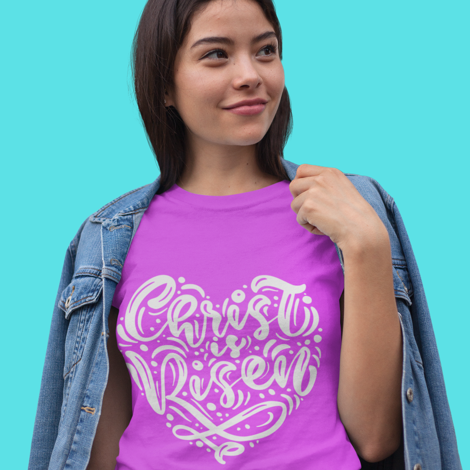 Camiseta Cristã - Christ is Risen White