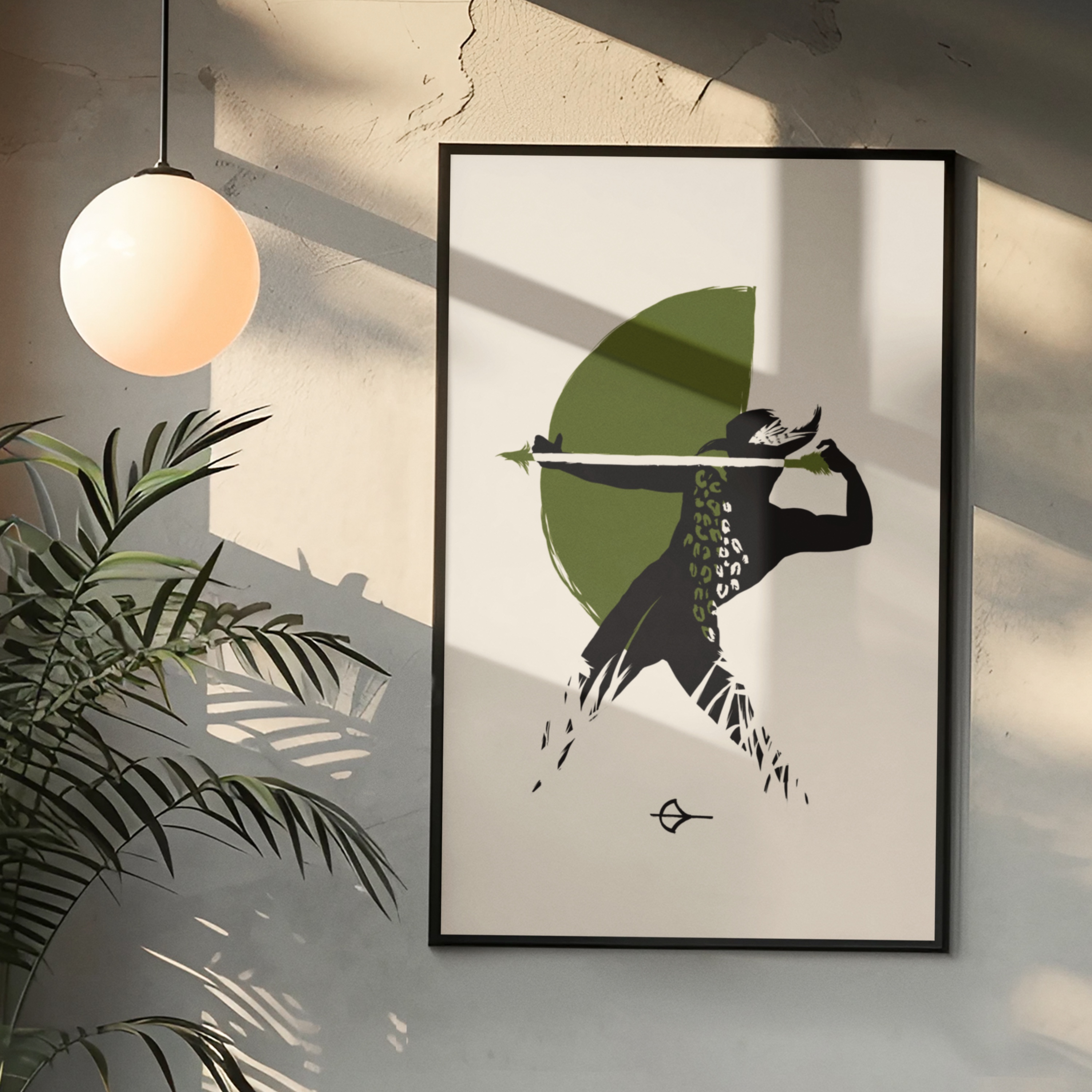 Poster Oxossi fundo bege