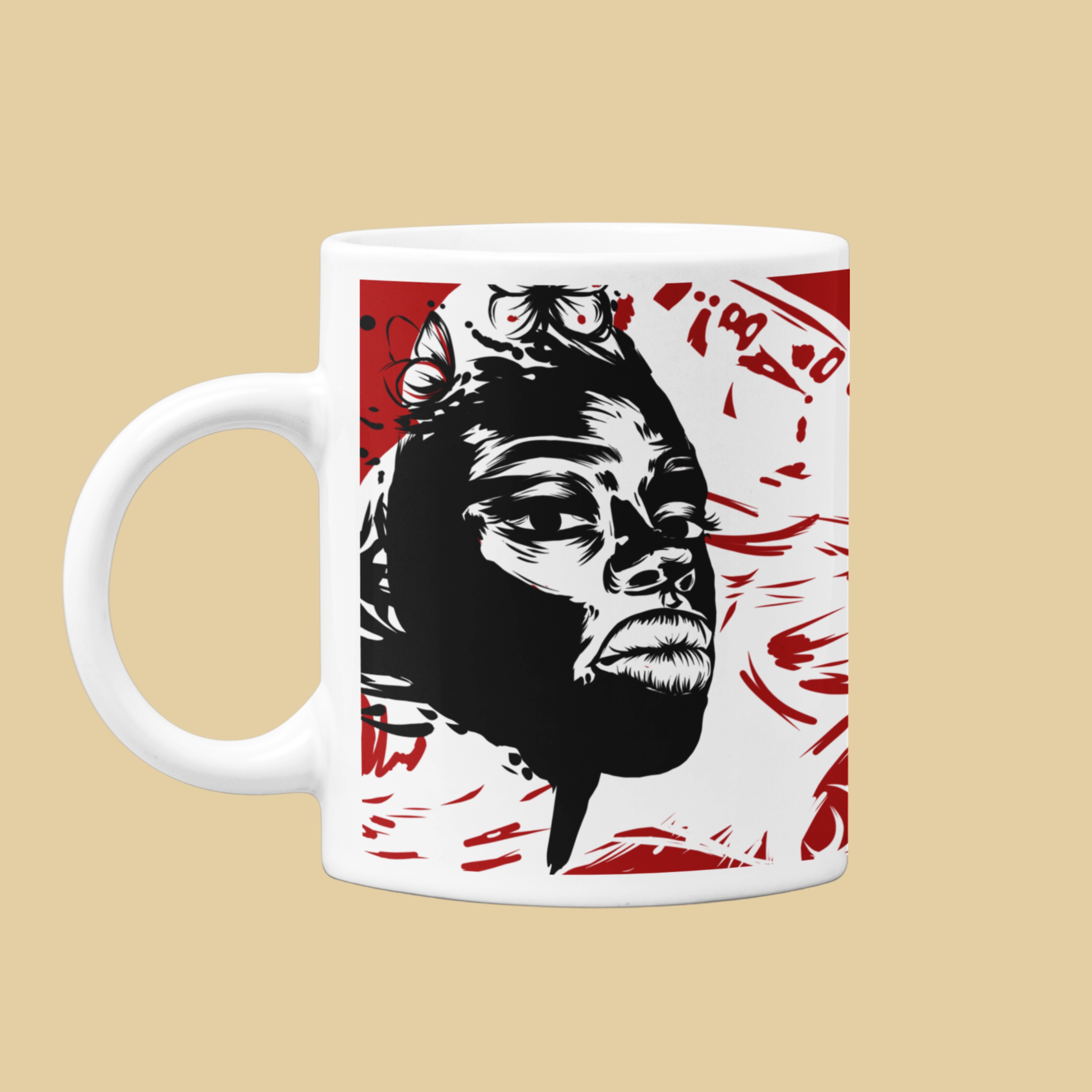 Caneca iansã Búfalo Marfim