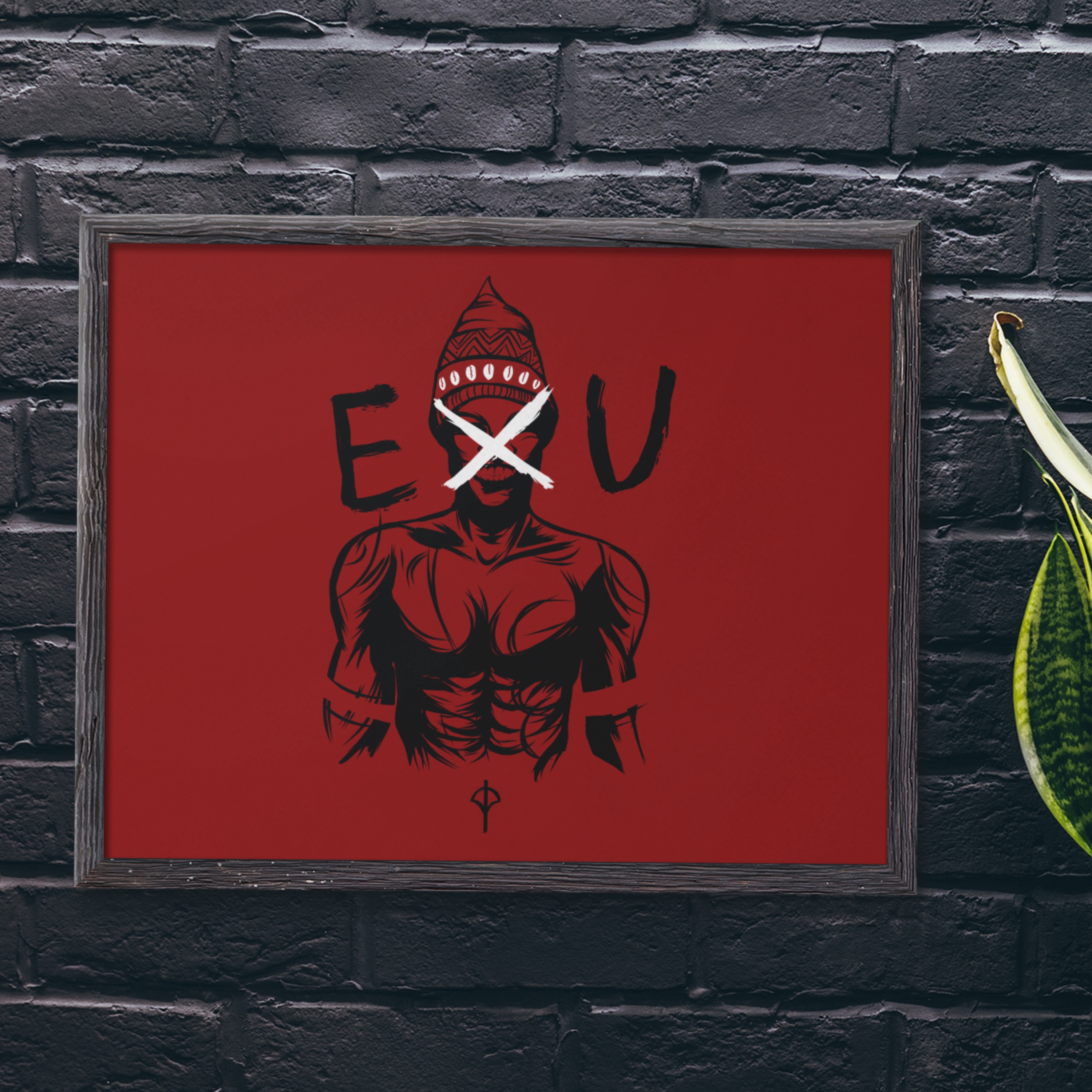 Poster Exu vermelho Horizontal