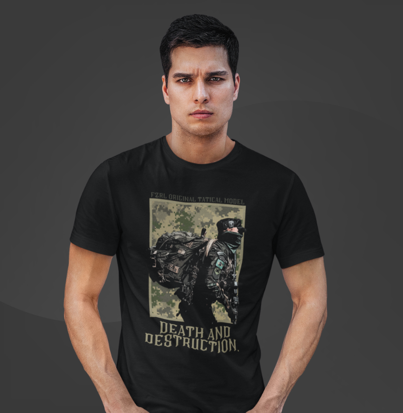 Camiseta Fuzileiro Real Deeth and destructin