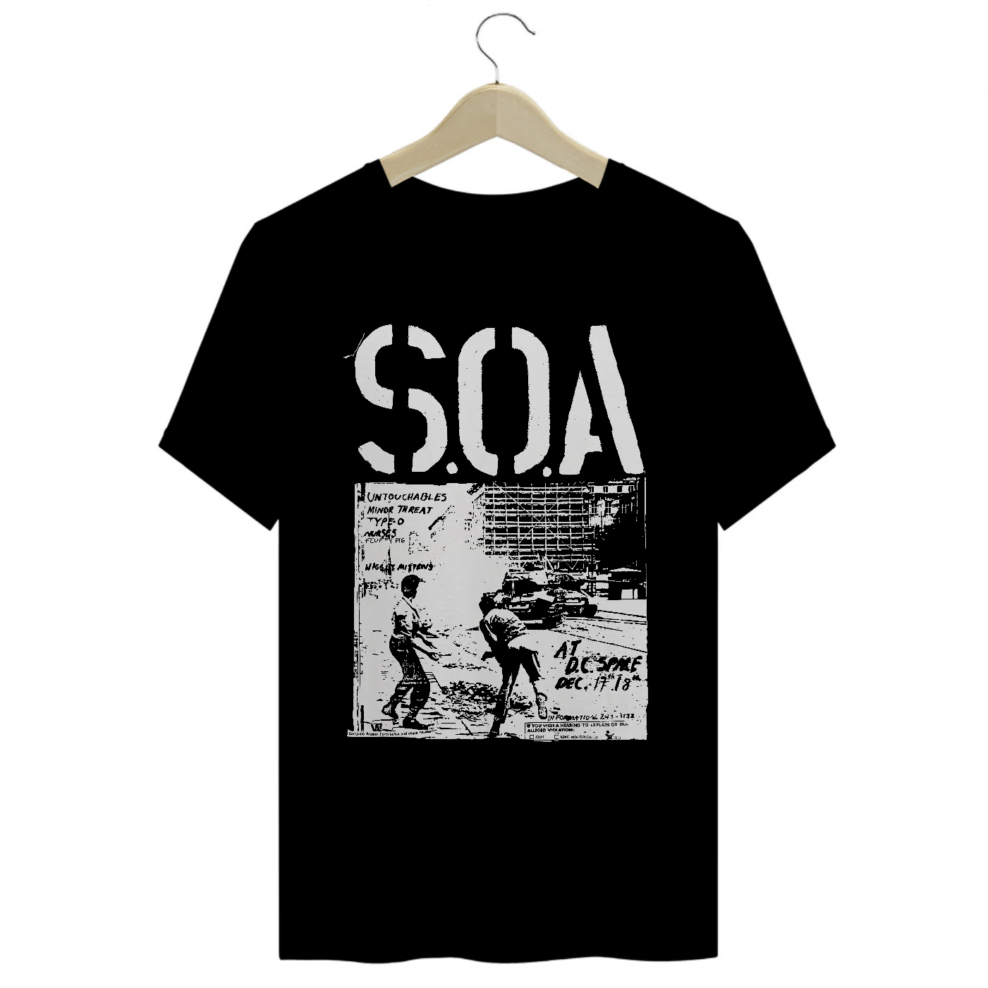 Camiseta Premium S.O.A - Coleção Punk/ Hardcore
