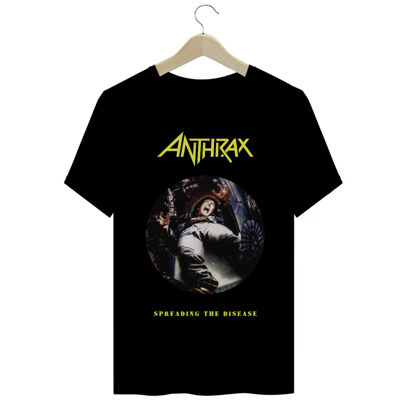 Camiseta Premium Anthrax - Spreading the Disease - Coleção Metal