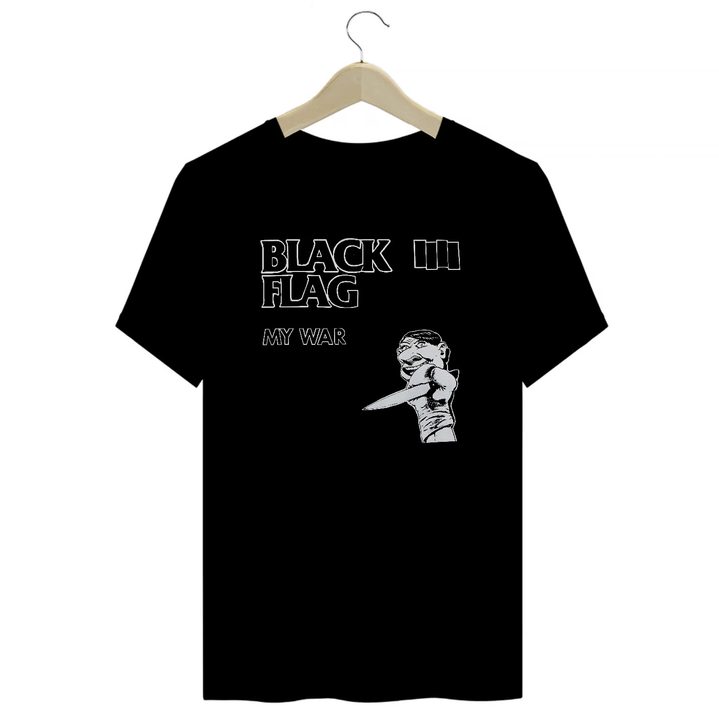 Camiseta Premium Black Flag - My War - Coleção Punk/Hardcore/Rock