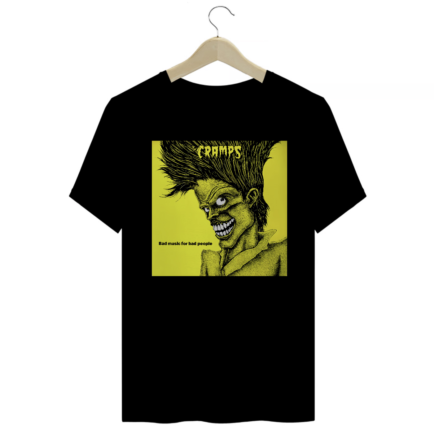 Camiseta Premium The Cramps - Bad Music for Bad Peoplem - Coleção Rock/Punk/Rockabilly