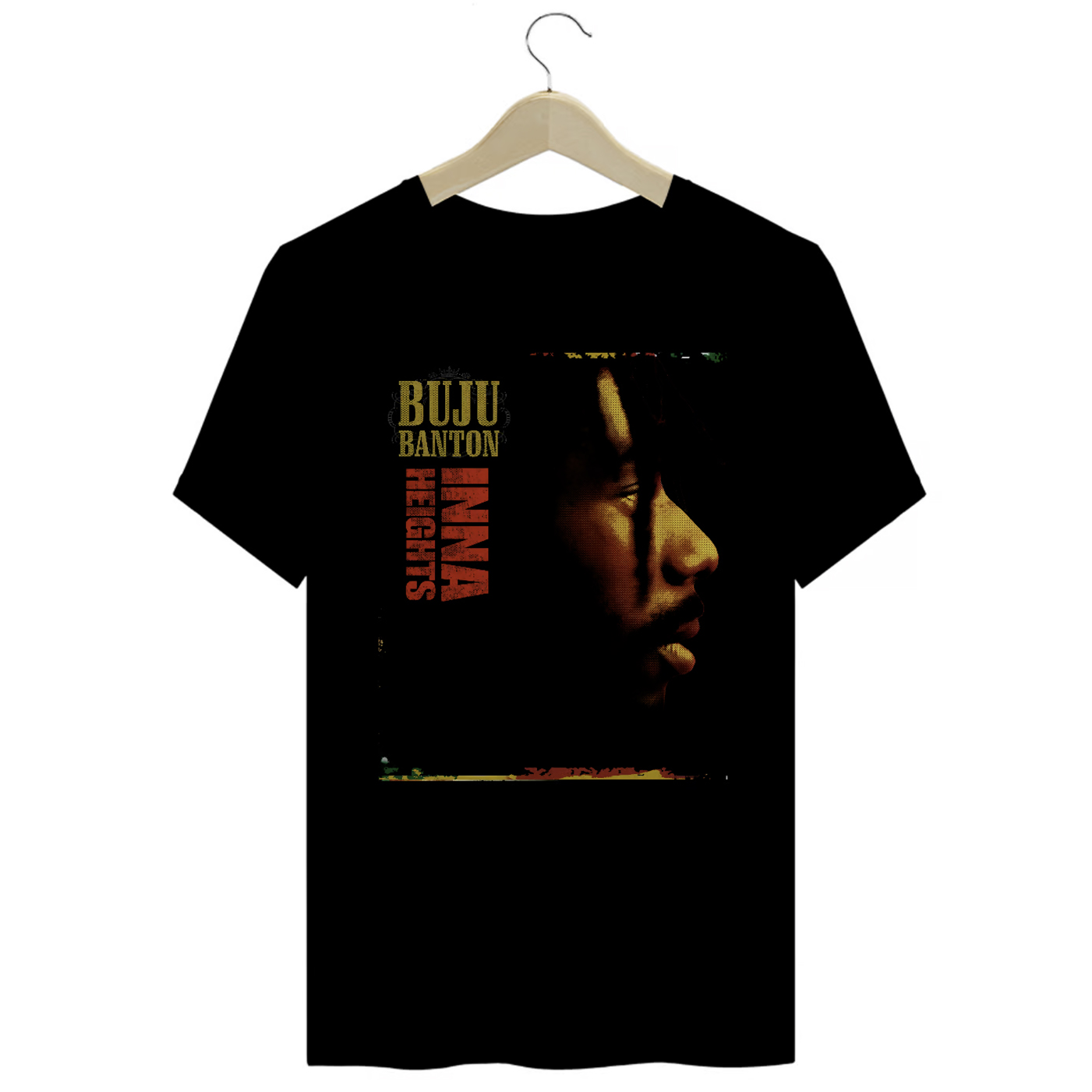 Camiseta Premium Buju Banton - Inna Heights - Coleção Reggae