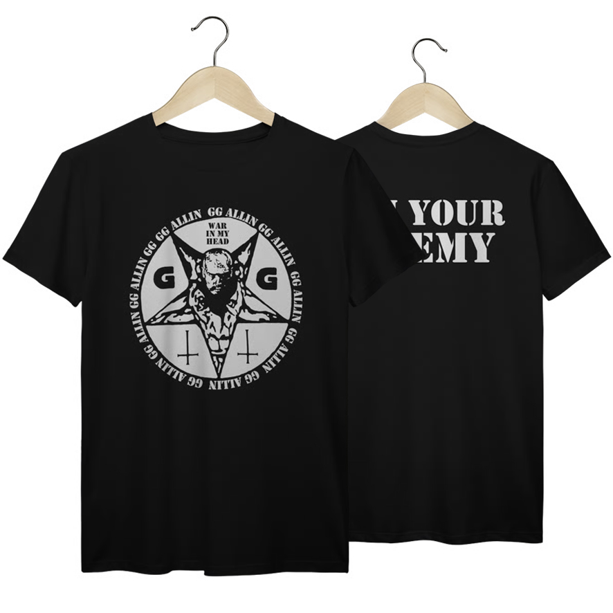 Camiseta Premium GG Allin - Coleção Punk/ Hardcore