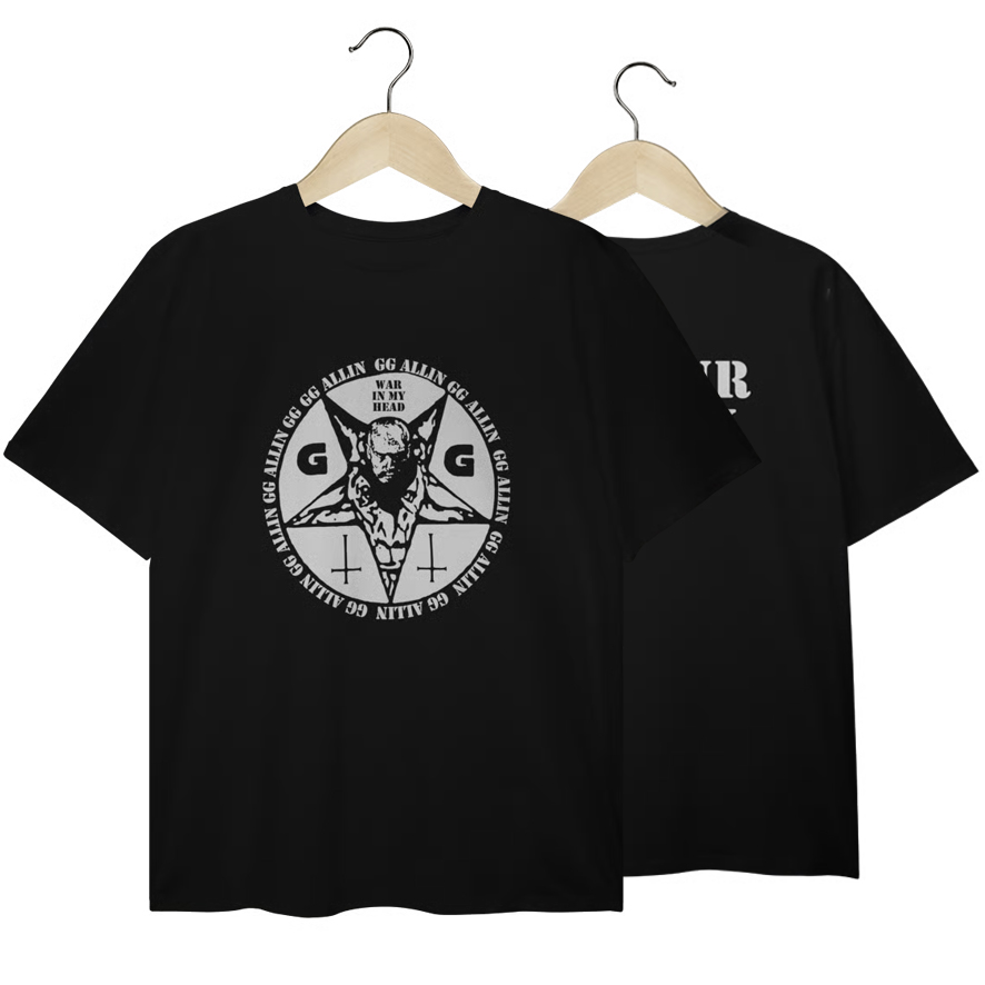 Camiseta Plus Size GG Allin - Coleção Punk/ Hardcore