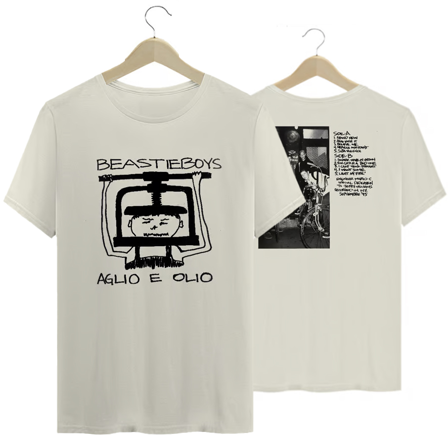 Camiseta Premium Beastie Boys - Aglio e Olio - Coleção Rap/Punk/Hardcore