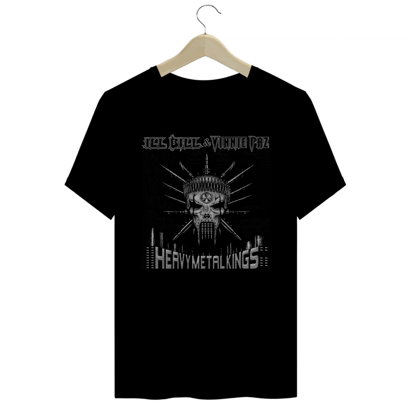 Camiseta Premium Ill Bill & Vinnie Paz - Heavy Metal Kings - Coleção Rap/Hip Hop
