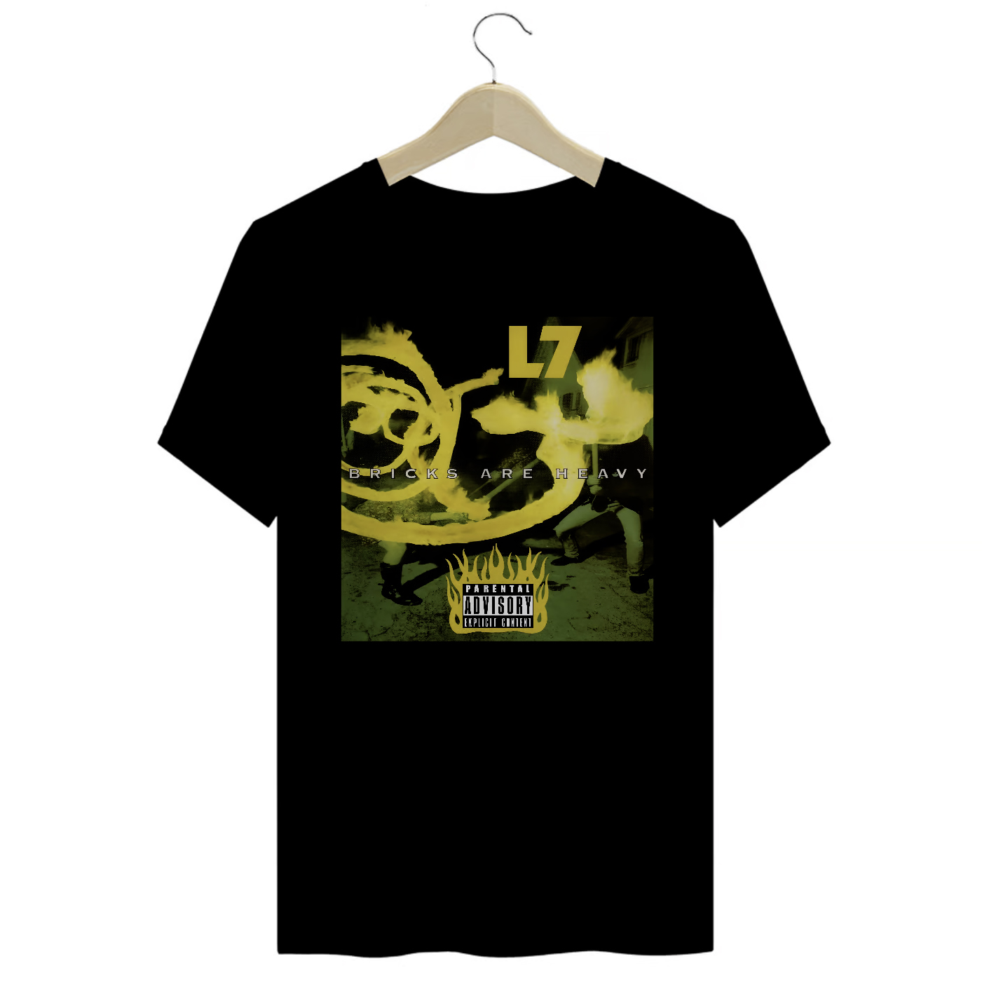 Camiseta Premium L7 - Bricks are Heavy - Coleção Rock