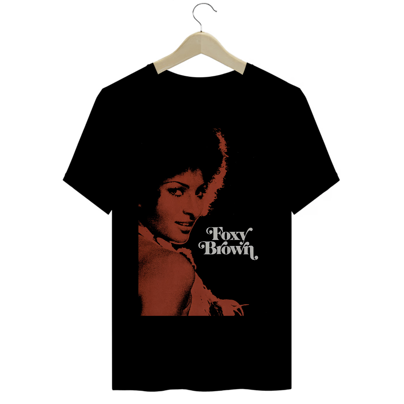 Camiseta Premium Foxy Brown - Coleção Hip Hop/Filmes