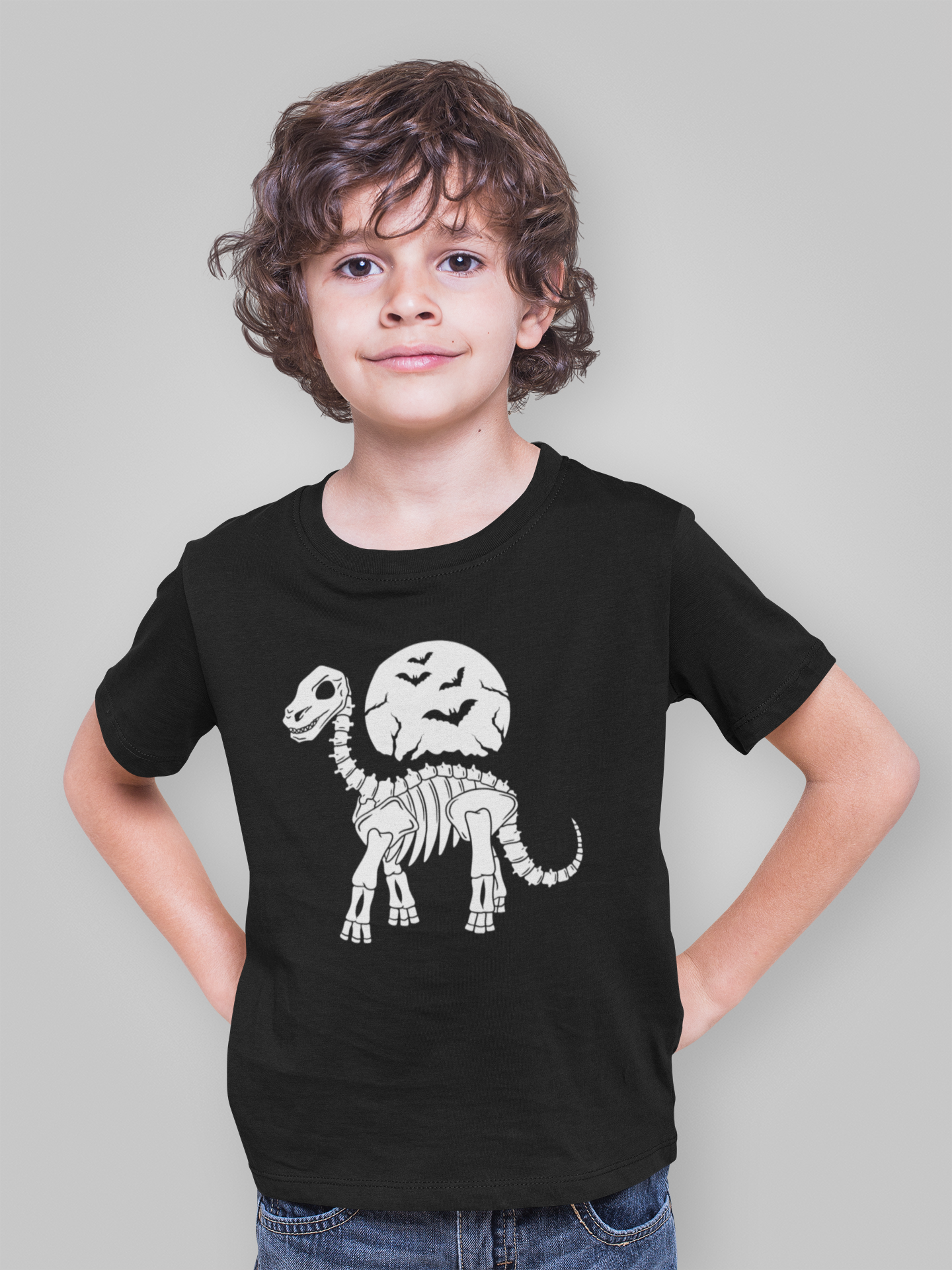 Camiseta Ghost Dinosaur (2 a 14 anos)