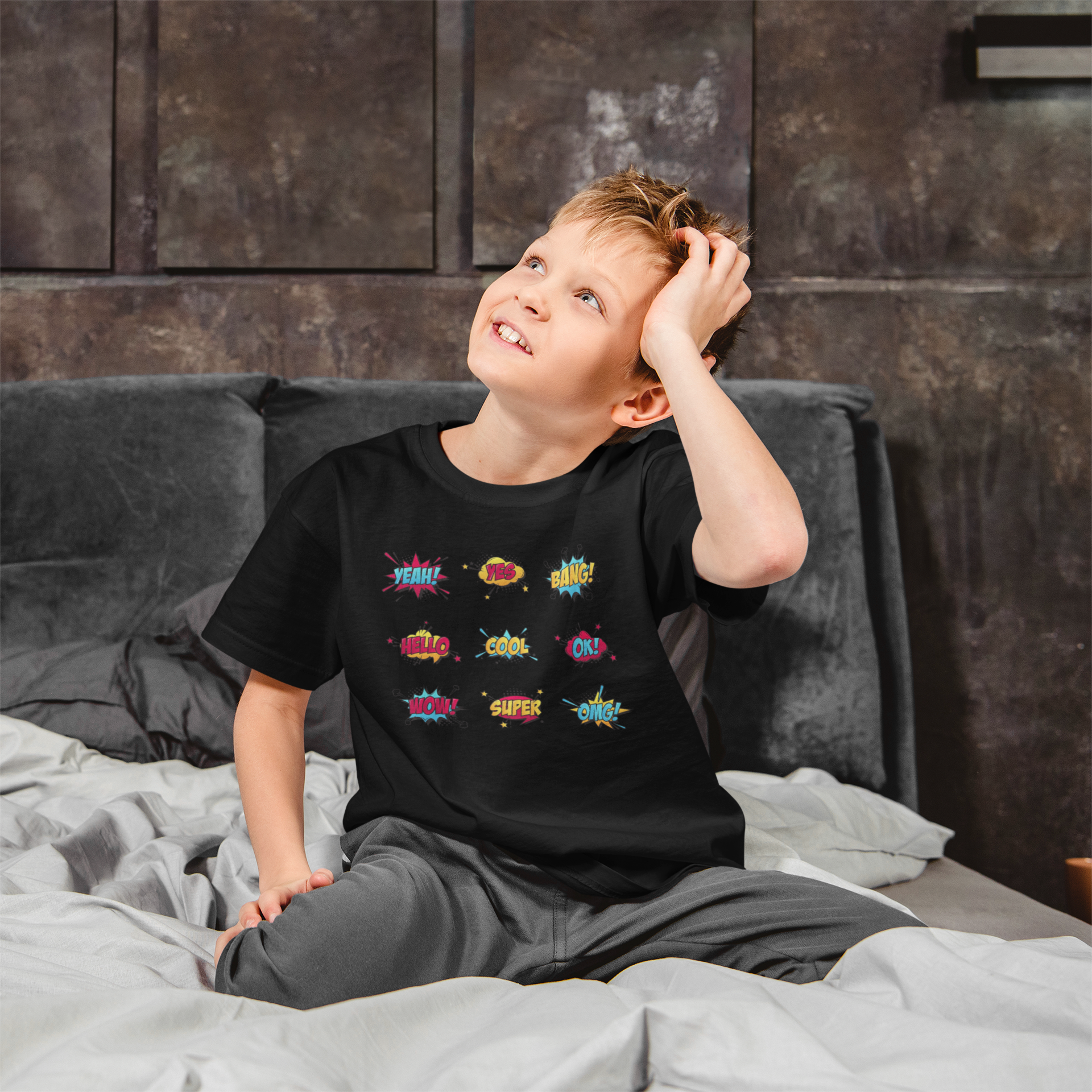 Camiseta Acão Super Herói (2 a 14 anos)