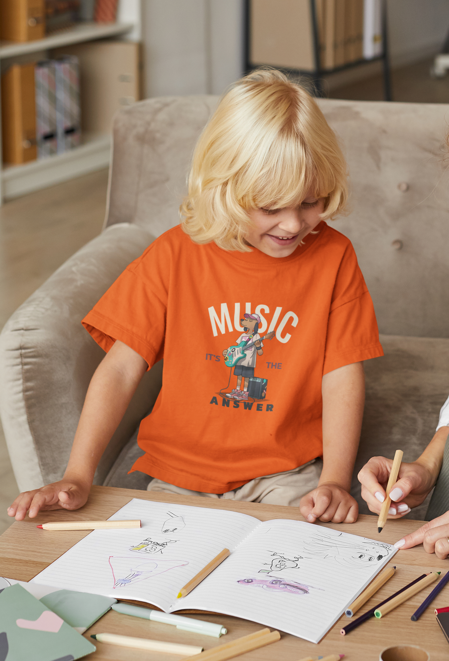 Camiseta Music it's the answer (2 a 14 anos)