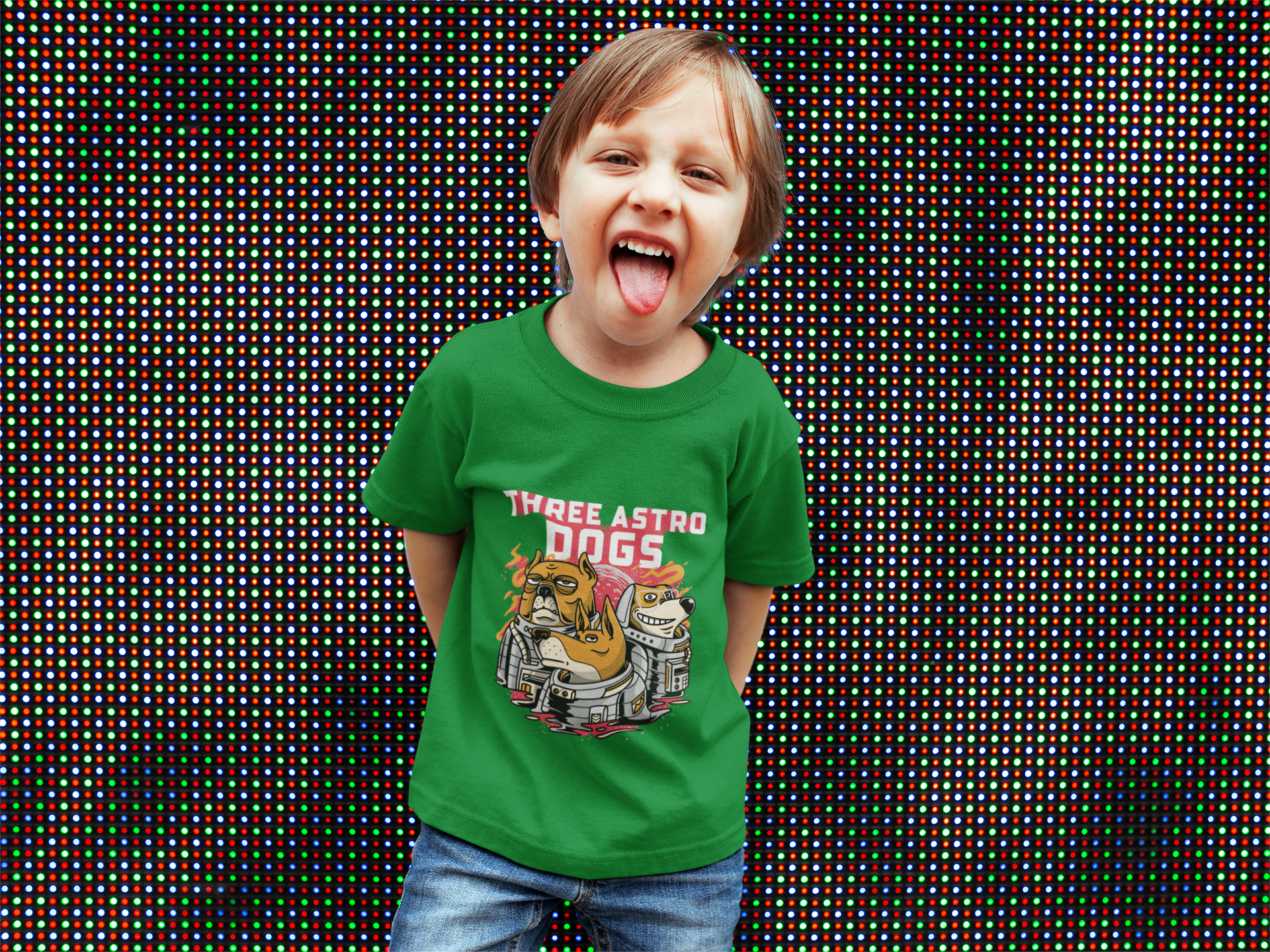 Camiseta Three Astro Dogs (2 a 14 anos)