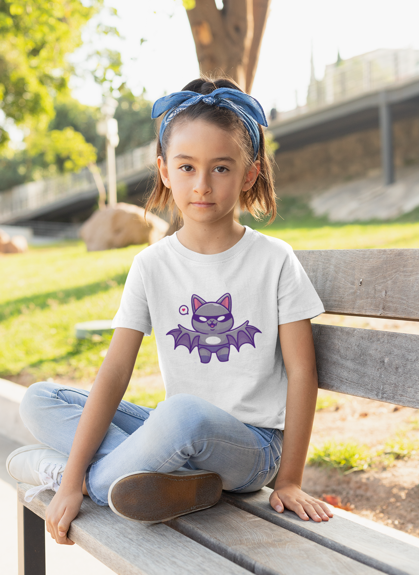 Camiseta Cute Bat (2 a 14 anos)