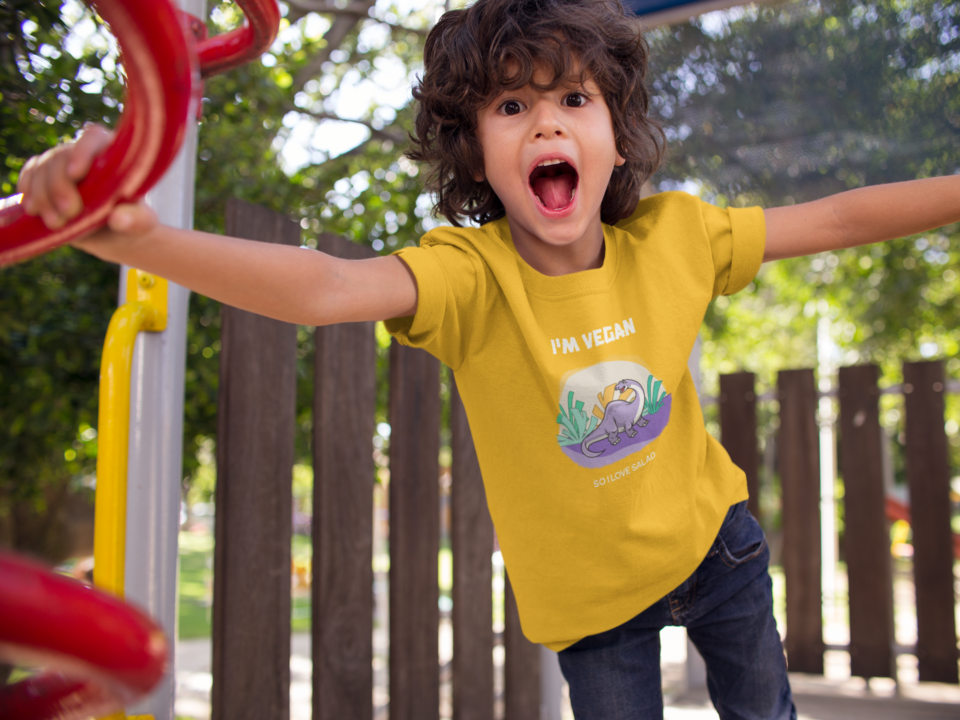 Camisa I'm Vegan (2 a 14 anos)