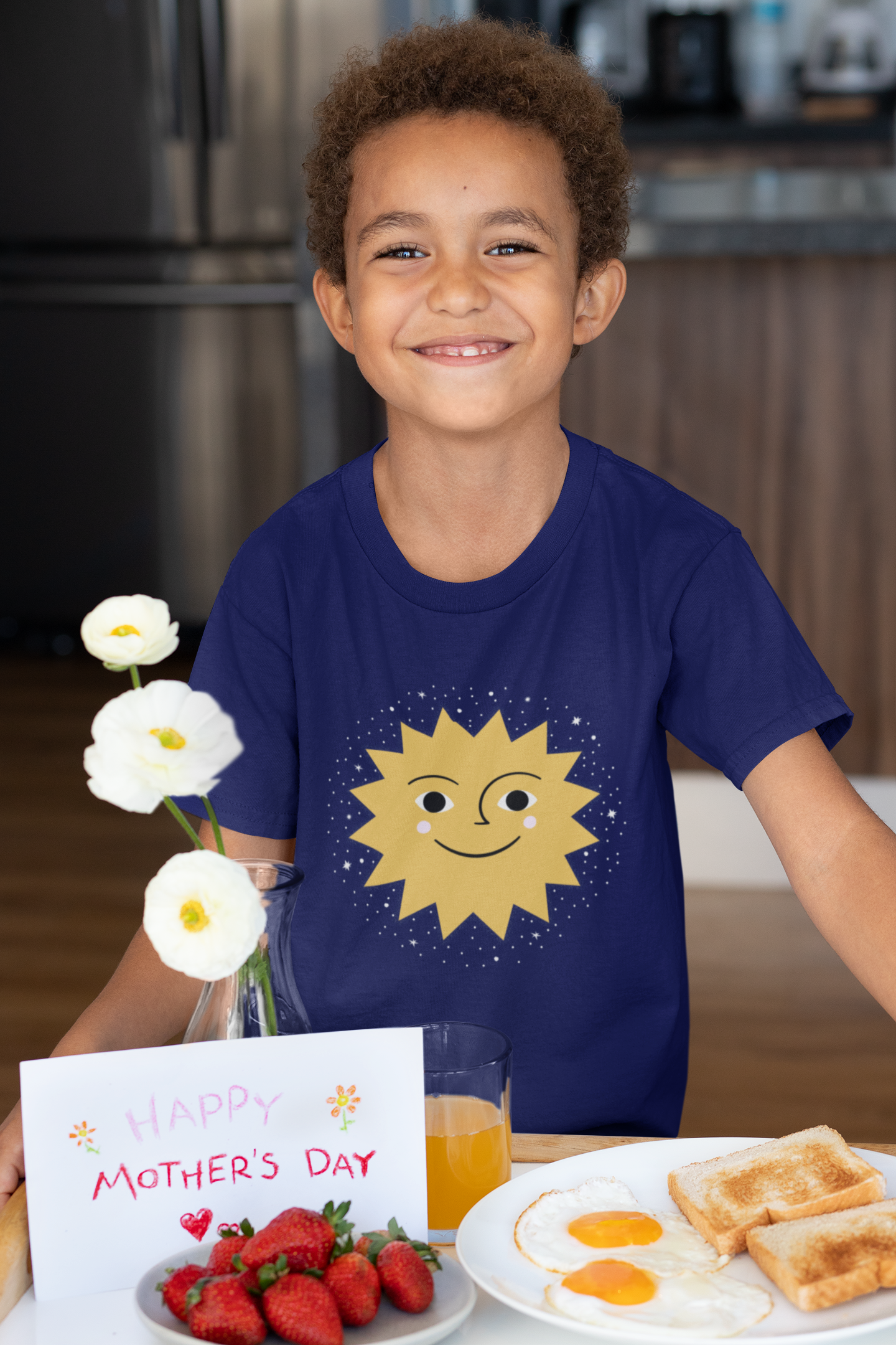 Camiseta Sol Feliz (2 a 14 anos)