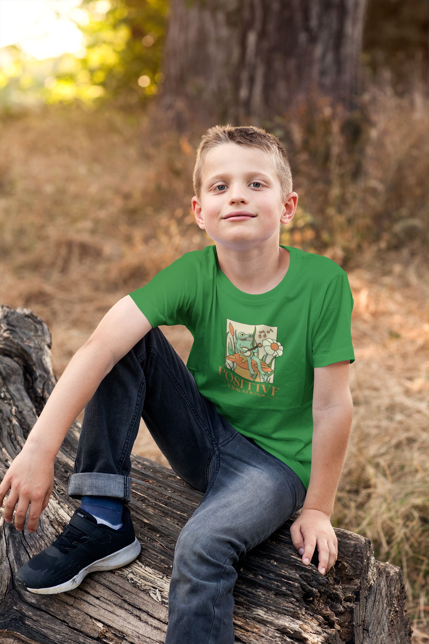 Camiseta Positive Vibration (2 a 14 anos)