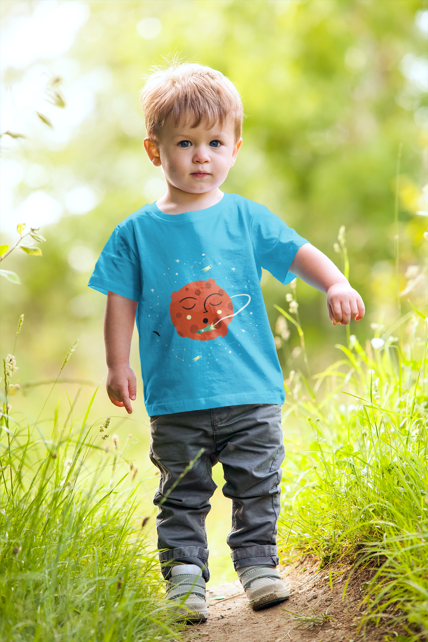 Camiseta Planeta Marte (2 a 14 anos)