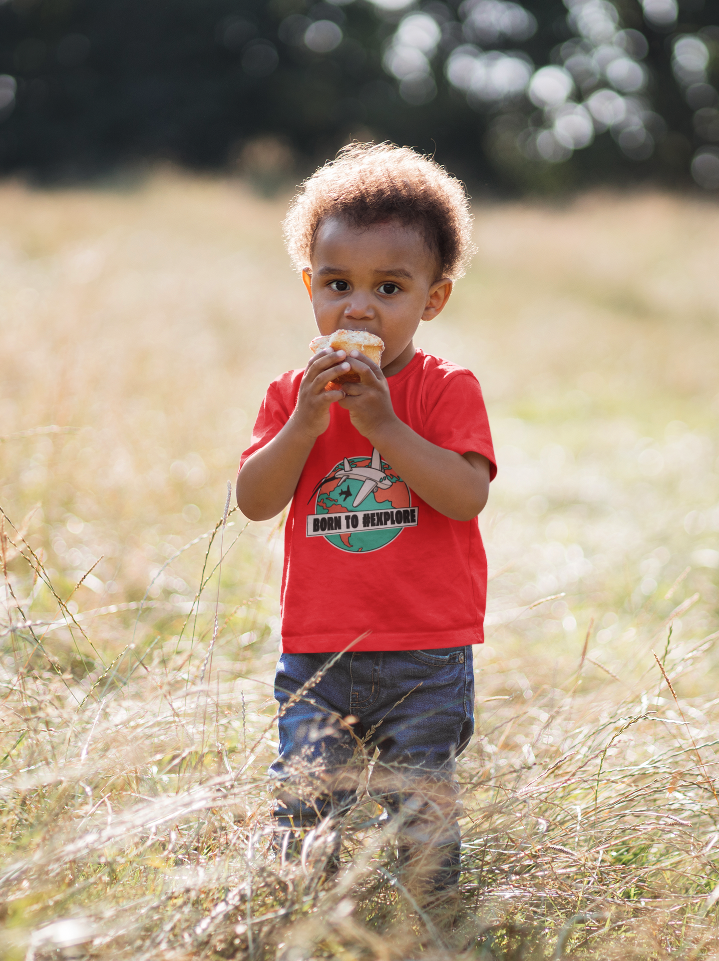 Camiseta Born To Explore (2 a148 anos)