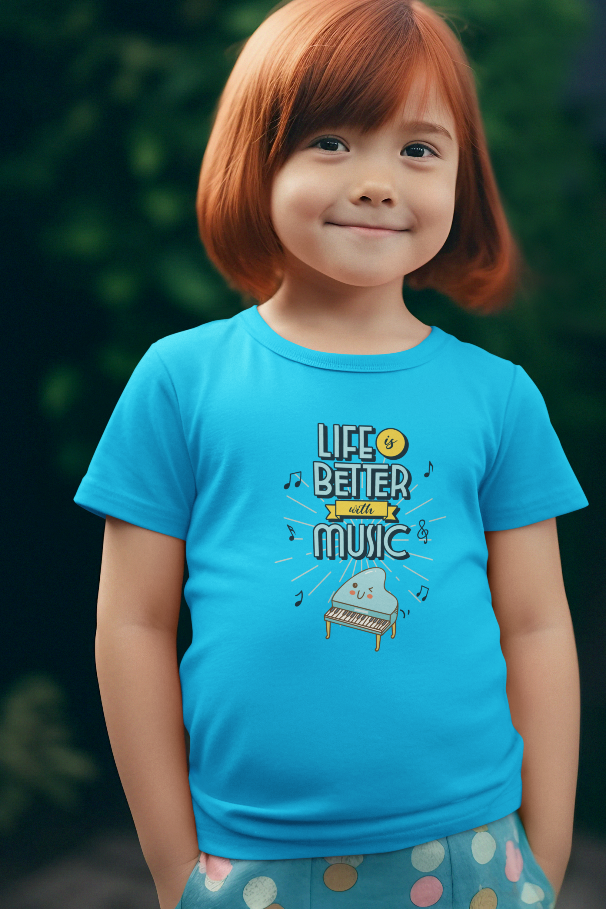 Camiseta Life is Better With Music (2 a 14 anos)
