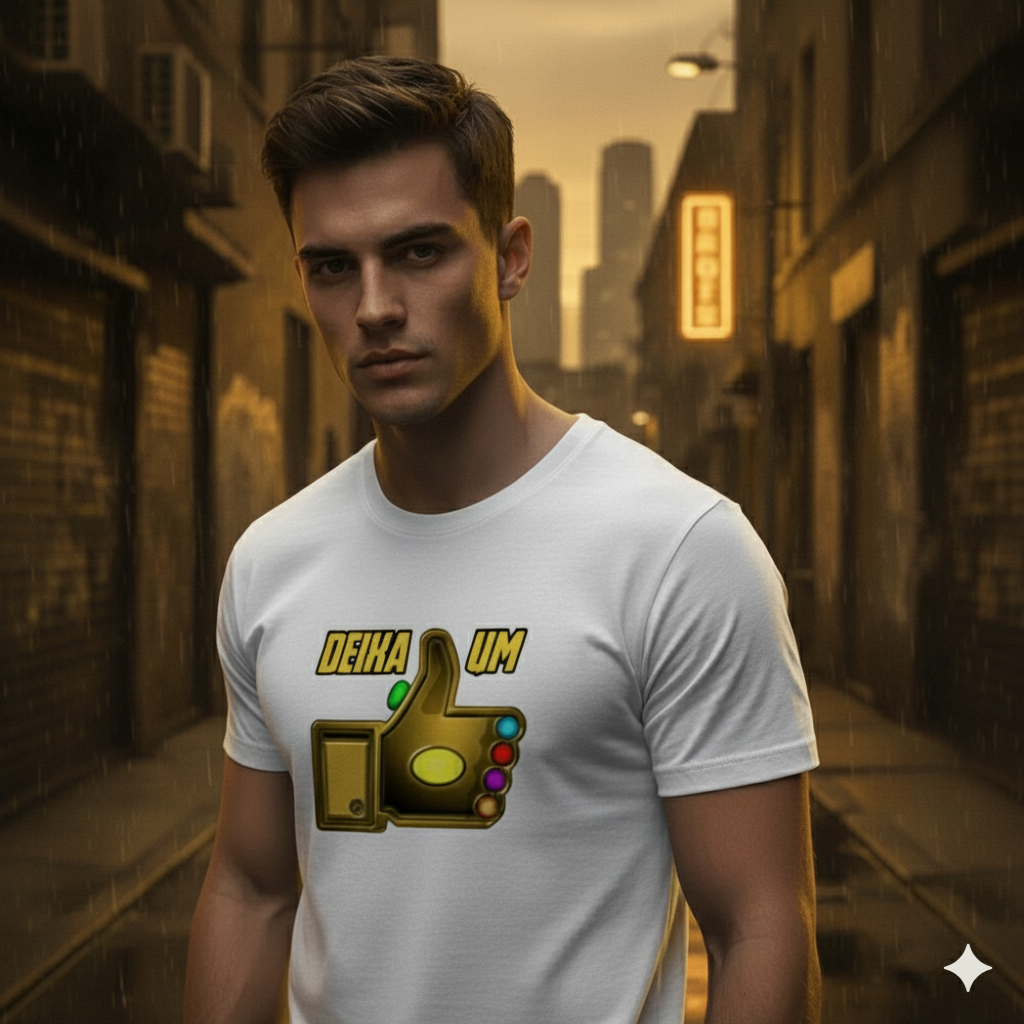 Camiseta da Luva do Infinito do Thanos