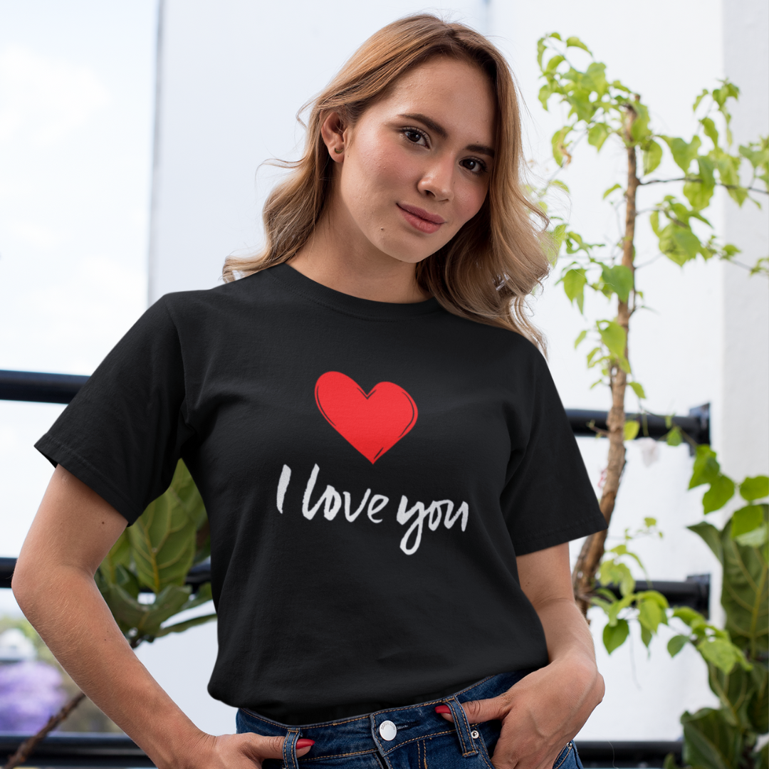 CAMISA QUALITY I LOVE YOU 02 ( varias cores )