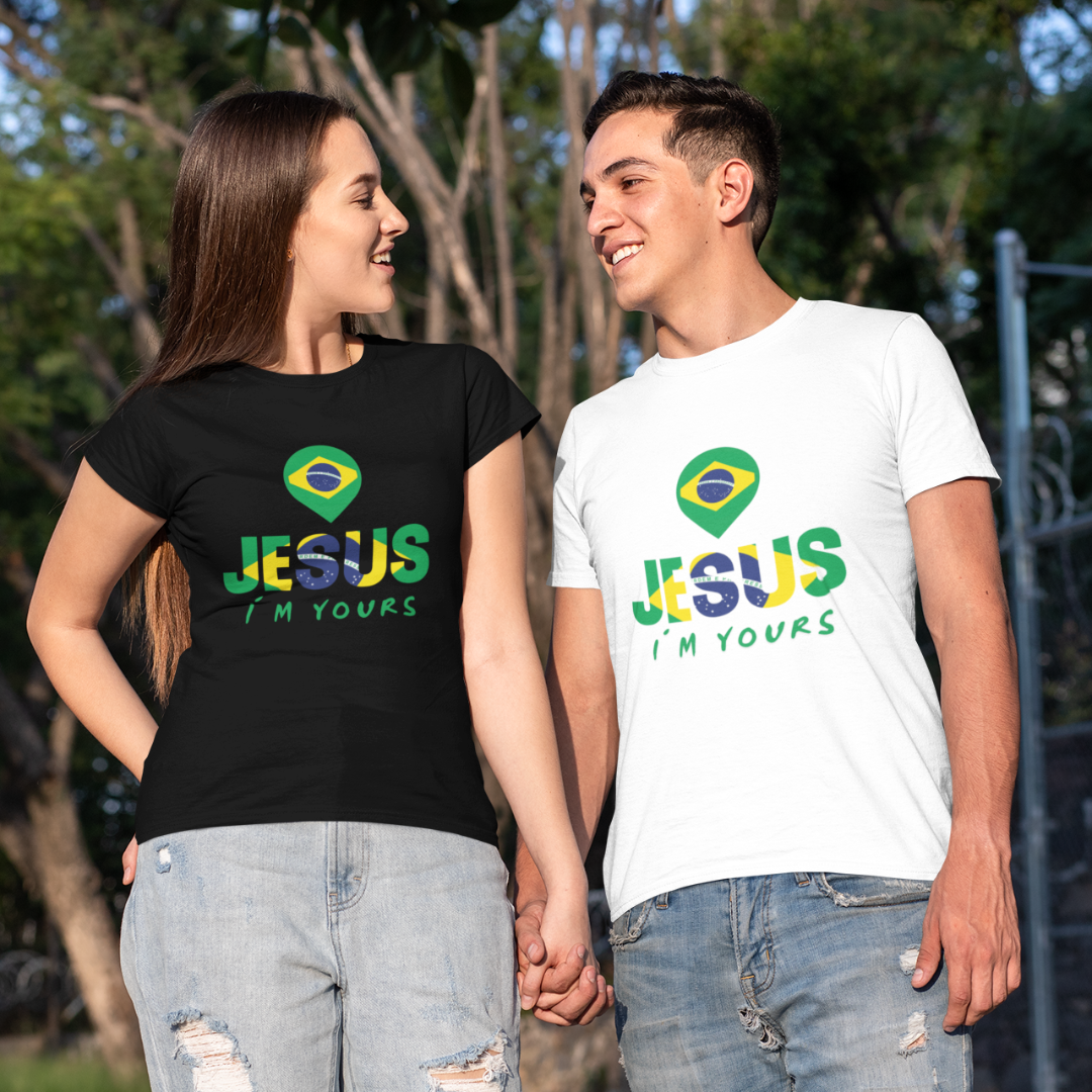 CAMISA QUALITY JESUS I´M YOURS BRASIL ( varias cores )