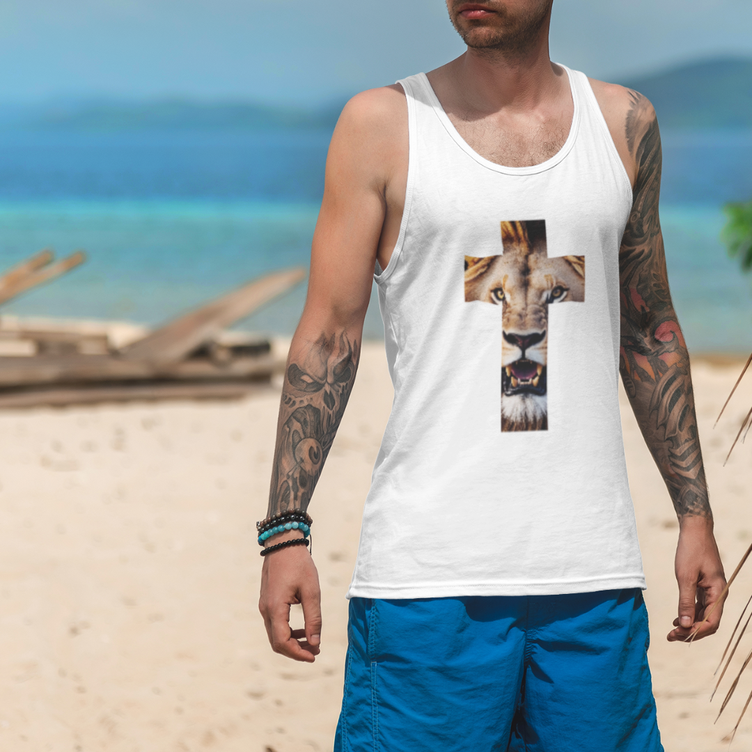 REGATA LEÃO EM FORMA DE CRUZ ( varias cores )