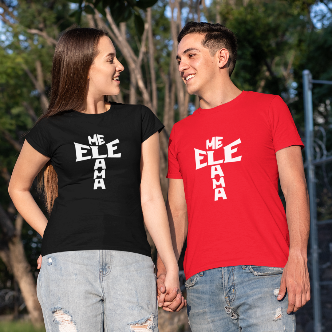 Camisa Quality ele me ama cruz BRANCA ( varias cores )