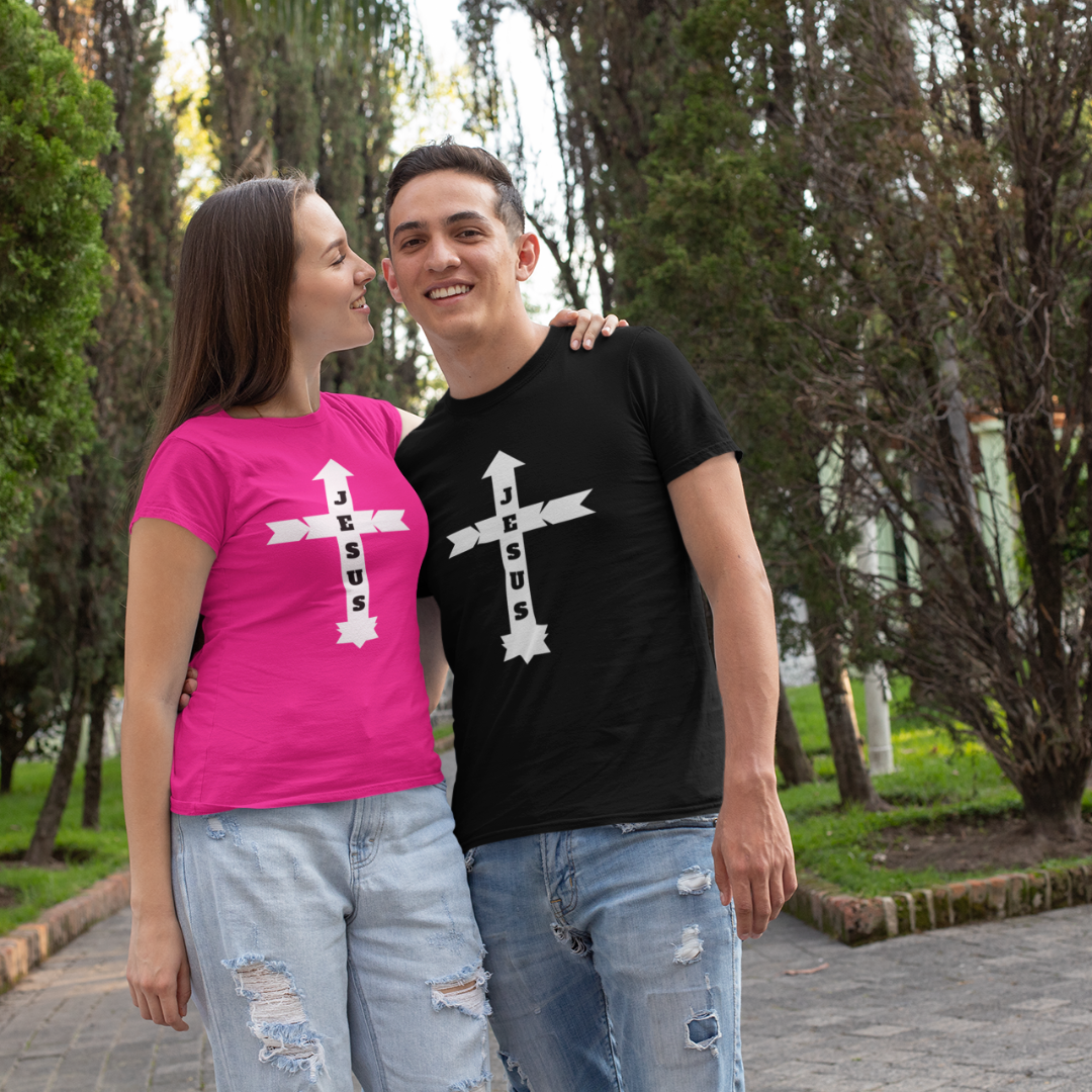 CAMISA QUALITY JESUS COM SETAS ( varias cores )