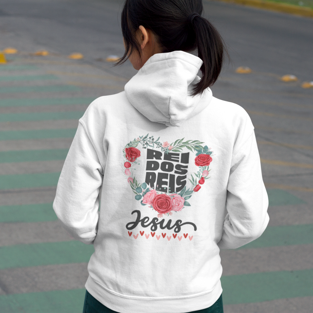 MOLETOM COM ZIPPER JESUS REI DOS REIS ( varias cores )