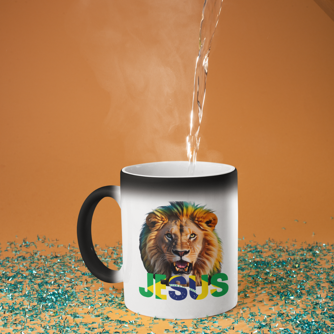 CANECA MAGICA LEÃO JESUS BRASIL