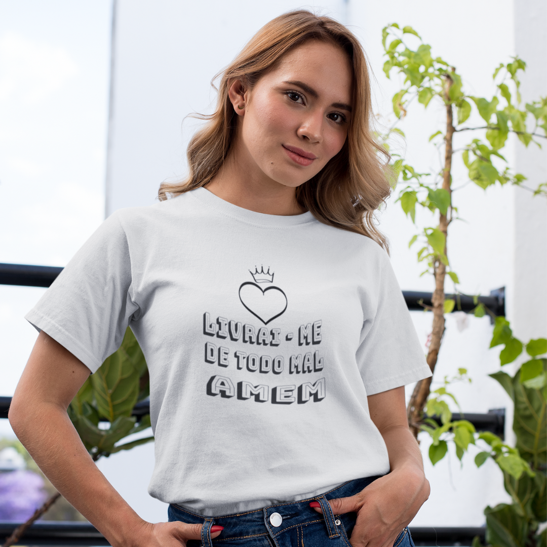 CAMISA QUALITY LIVRAI ME DE TODO MAL AMEM 01 ( varias cores )