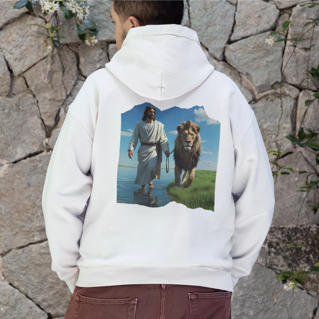 MOLETOM PRIME COM ZIPPER JESUS CAMINHANDO NA AGUA COM JESUS ( varias cores )