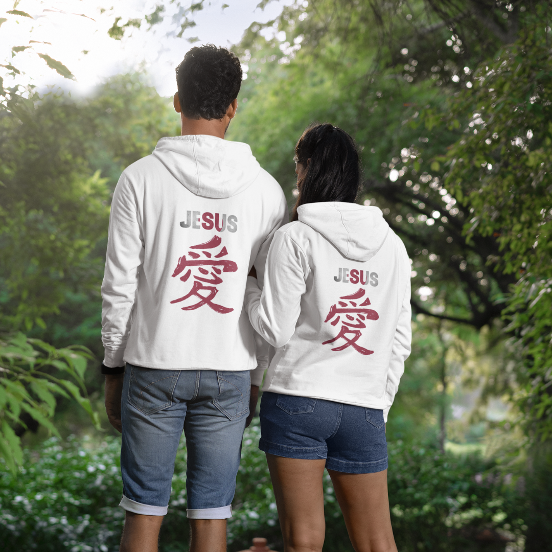 MOLETOM COM ZIPPER JESUS EM JAPONES ( varias cores )