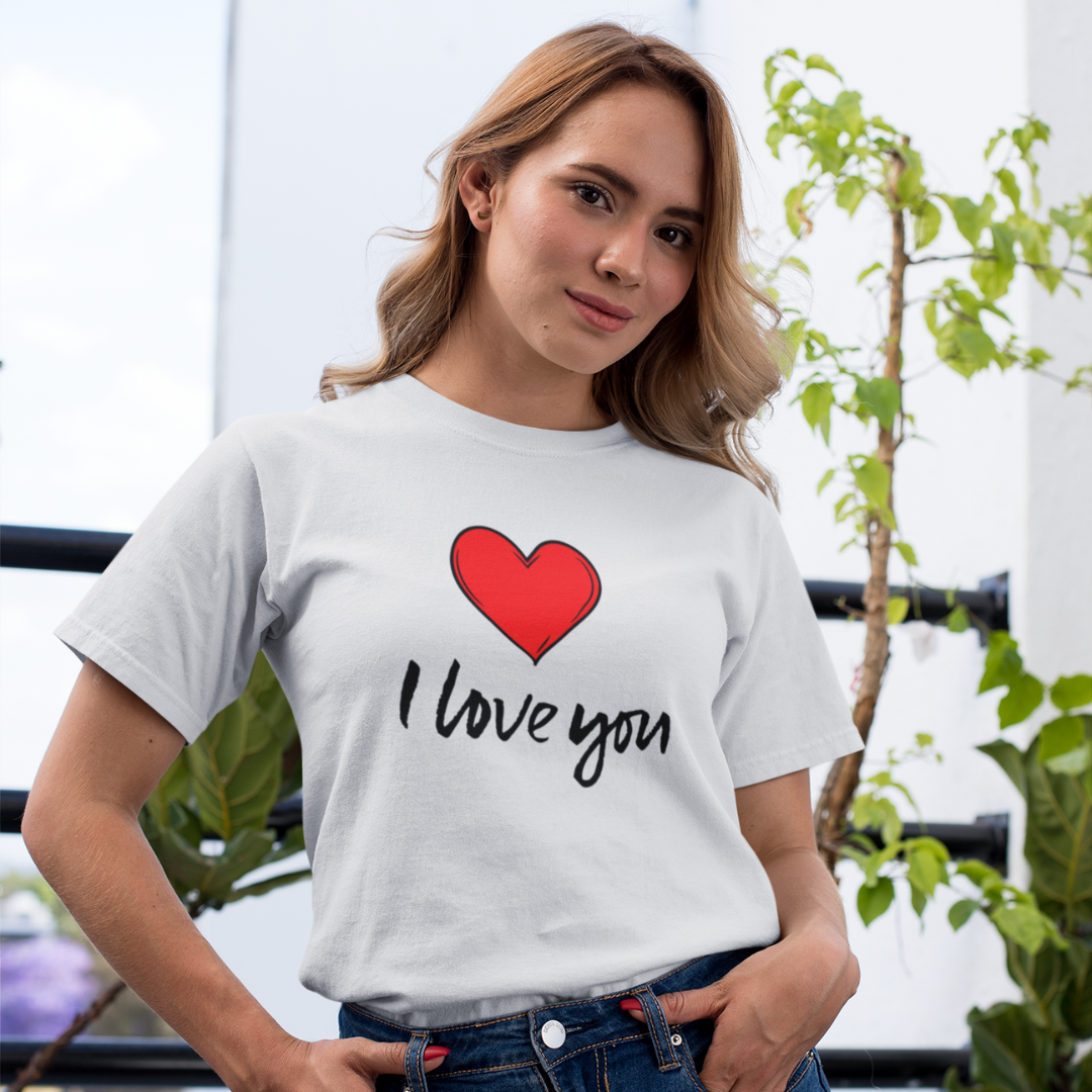 CAMISA QUALITY I LOVE YOU 01 ( varias cores )