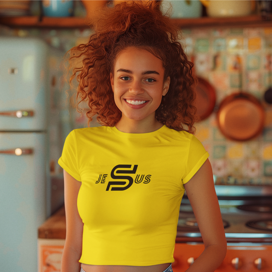 BABY LONG QUALITY JESUS ESTAMPA PRETA ( varias cores )