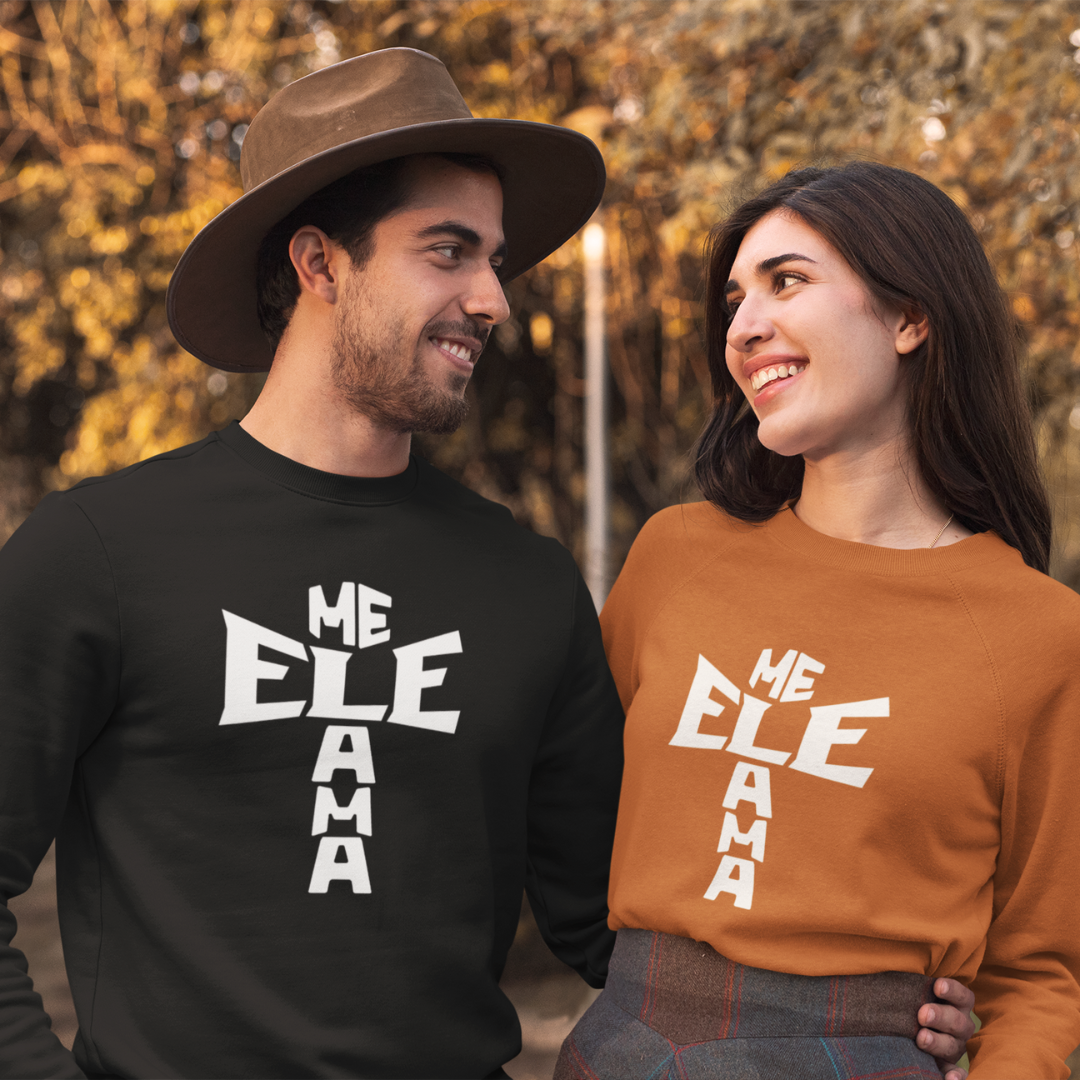 MOLETOM FECHADO ELE ME AMA BRANCO ( varias cores )