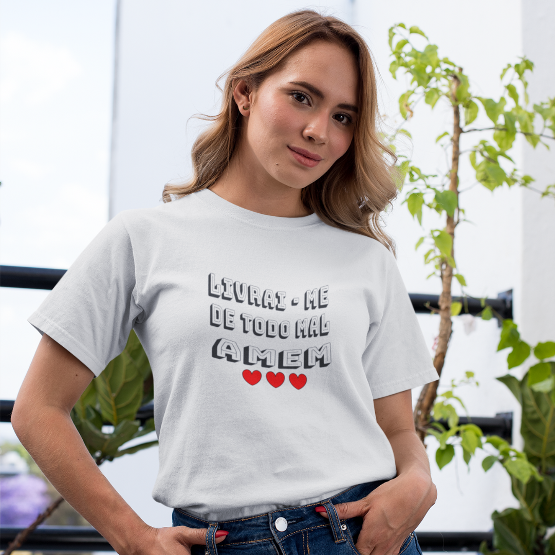 CAMISA QUALITY LIVRAI ME DE TODO MAL AMEM 07 ( varias cores )