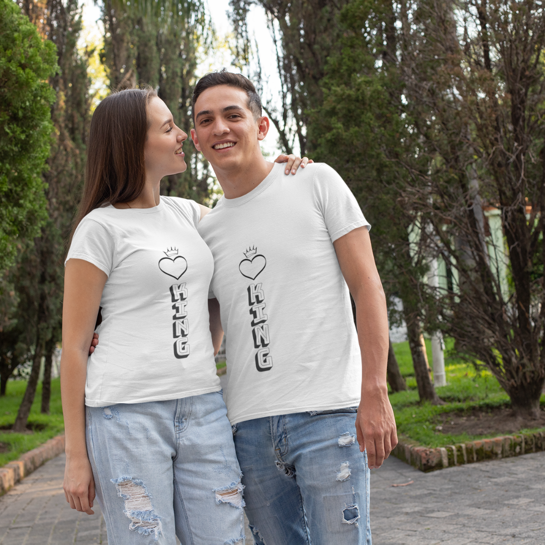 CAMISA QUALITY KING COM CORAÇÃO ( varias cores )